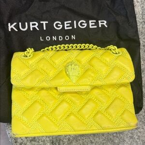 Kurt Geiger Neon Quilted drench Kensington Shoulder Bag